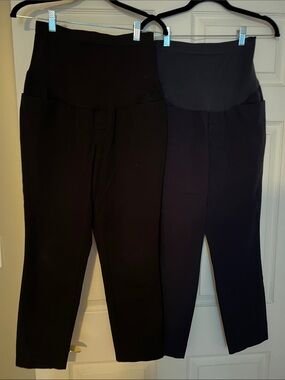 Old Navy Maternity Pregnancy Crop Pants- Black and Navy
